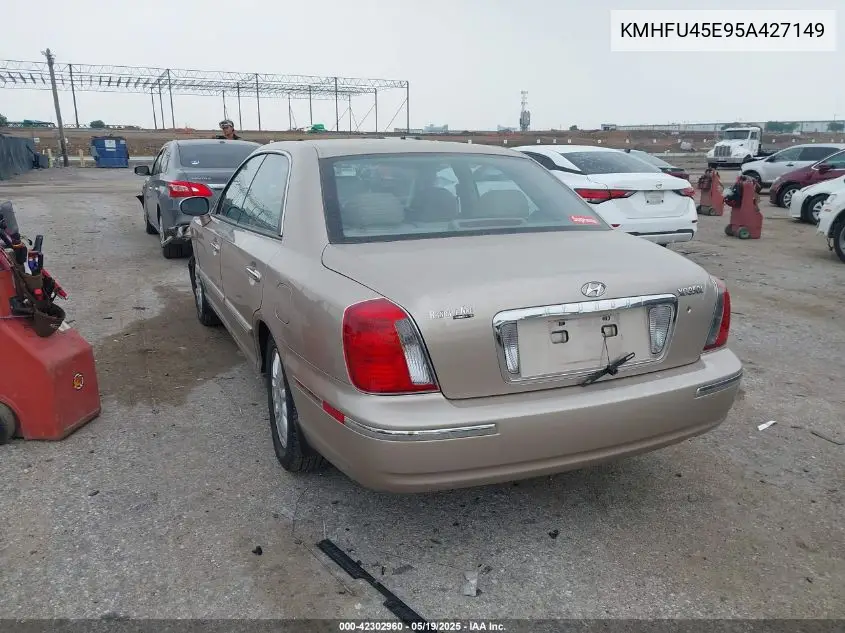 2005 Hyundai Xg350 L VIN: KMHFU45E95A427149 Lot: 42302960