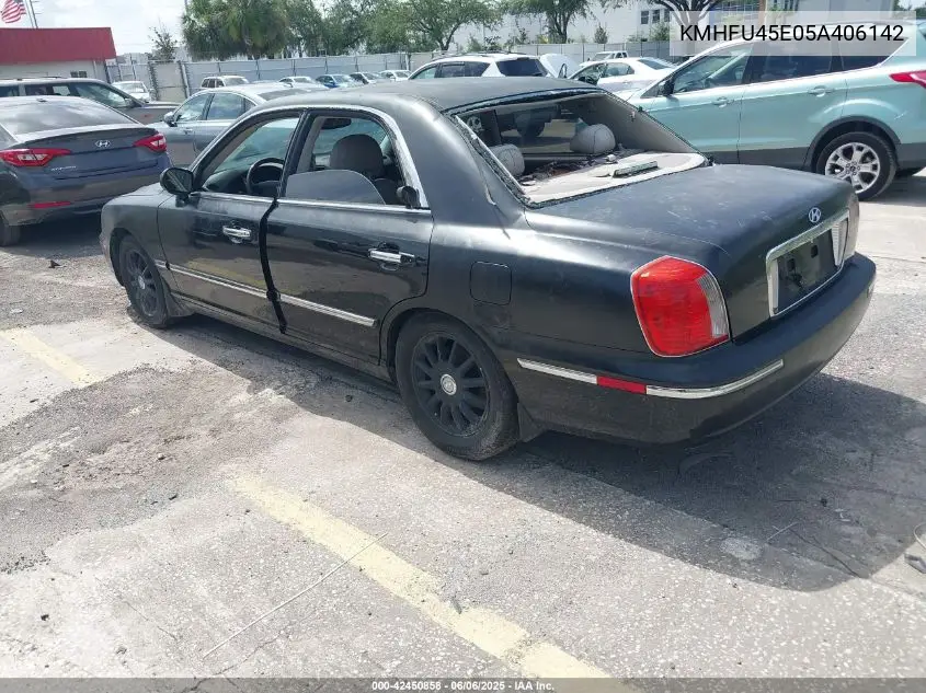 2005 Hyundai Xg350 L VIN: KMHFU45E05A406142 Lot: 42450858