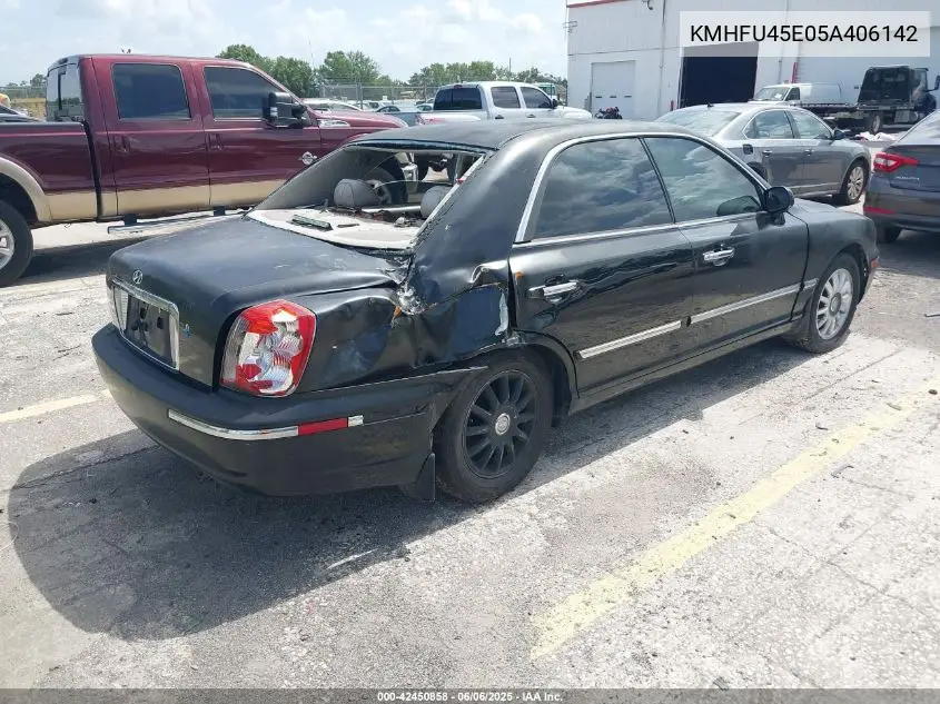 2005 Hyundai Xg350 L VIN: KMHFU45E05A406142 Lot: 42450858