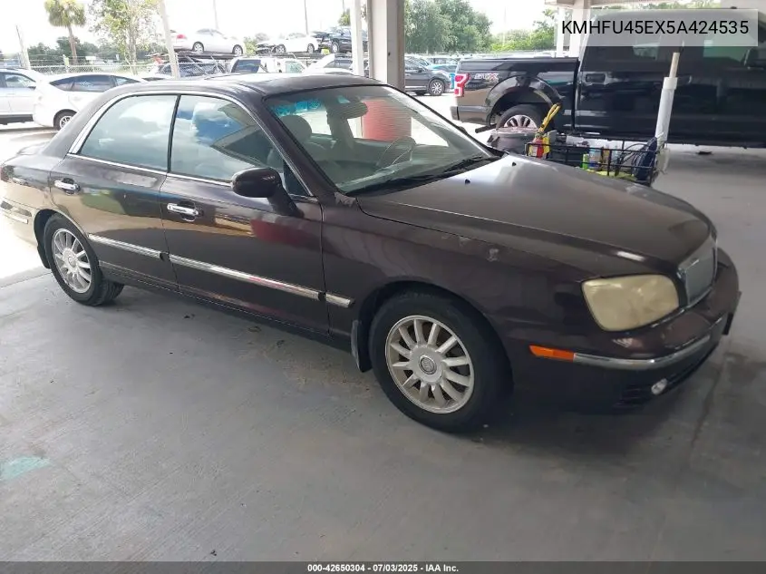 2005 Hyundai Xg350 L VIN: KMHFU45EX5A424535 Lot: 42650304