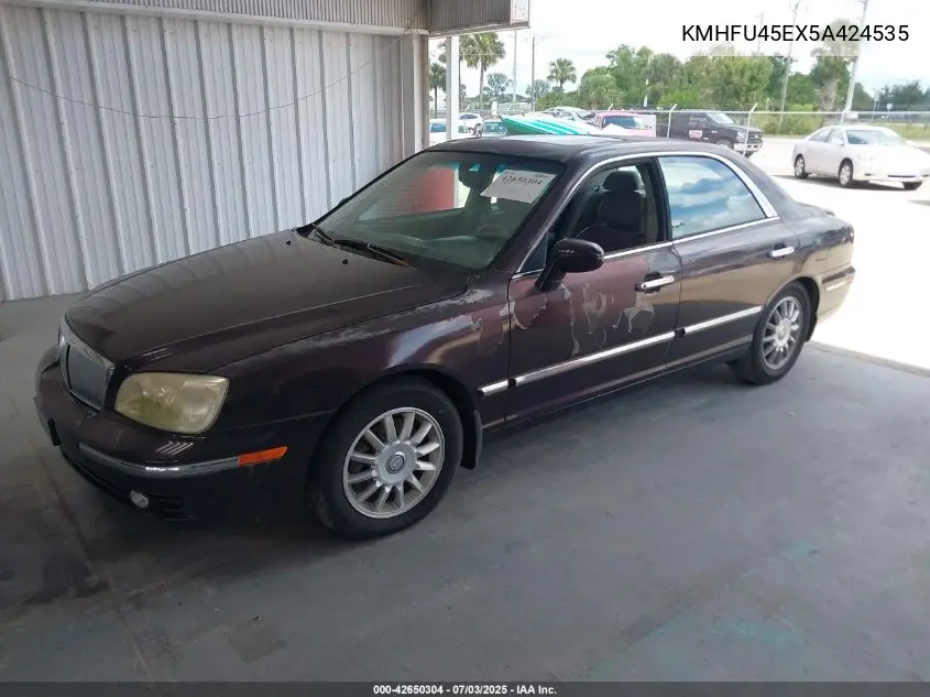 2005 Hyundai Xg350 L VIN: KMHFU45EX5A424535 Lot: 42650304