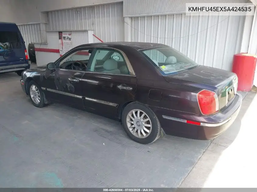 2005 Hyundai Xg350 L VIN: KMHFU45EX5A424535 Lot: 42650304