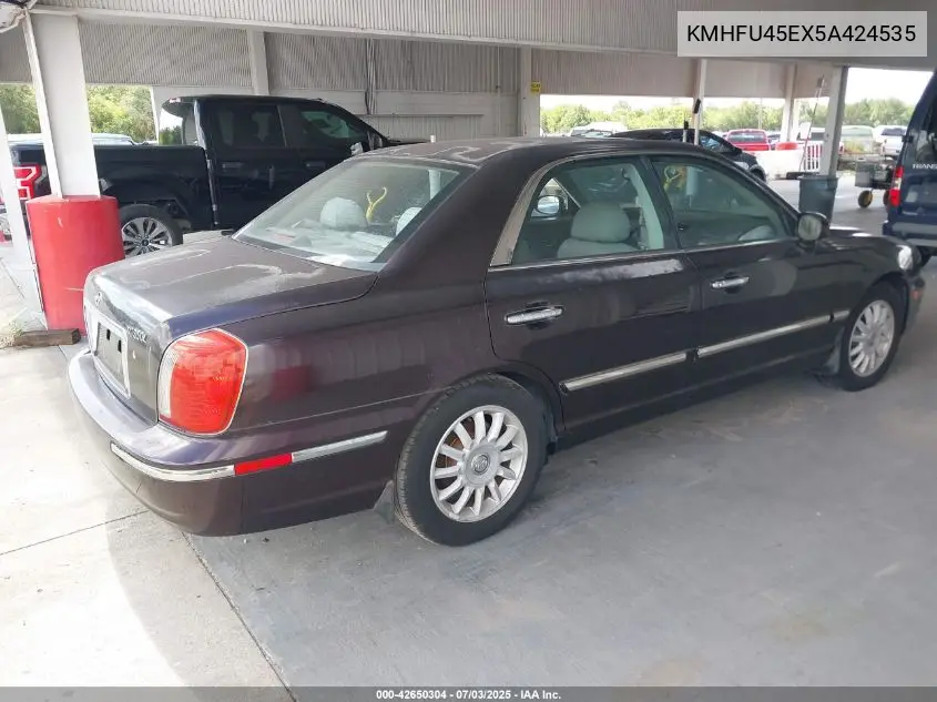 2005 Hyundai Xg350 L VIN: KMHFU45EX5A424535 Lot: 42650304