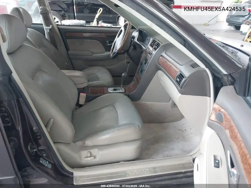 2005 Hyundai Xg350 L VIN: KMHFU45EX5A424535 Lot: 42650304