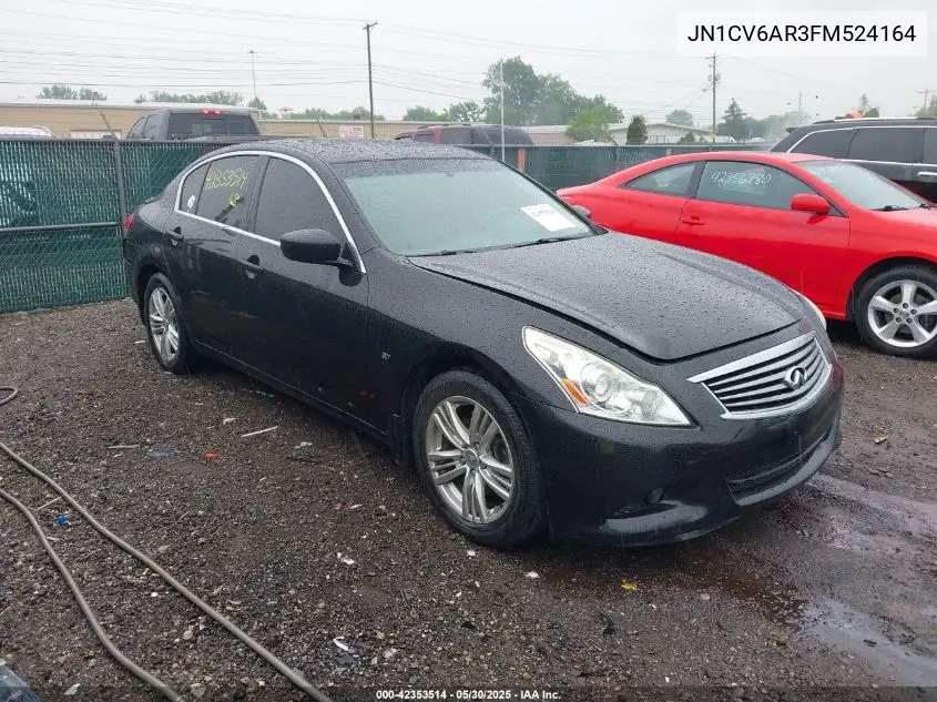 2015 Infiniti Q40 VIN: JN1CV6AR3FM524164 Lot: 42353514