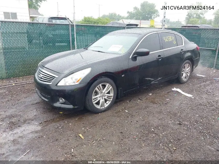 2015 Infiniti Q40 VIN: JN1CV6AR3FM524164 Lot: 42353514