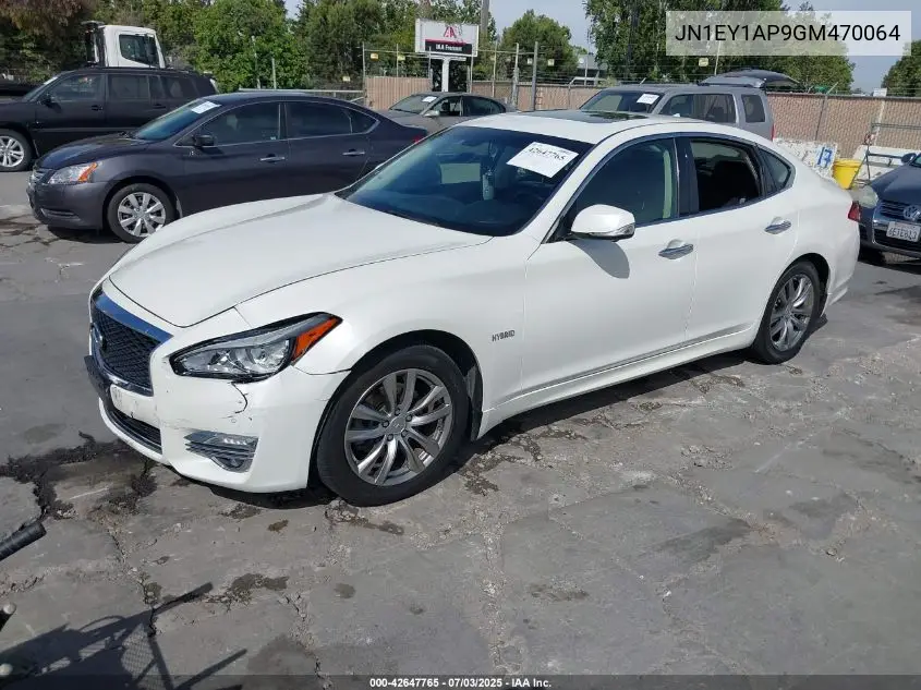 2016 Infiniti Q70H VIN: JN1EY1AP9GM470064 Lot: 42647765
