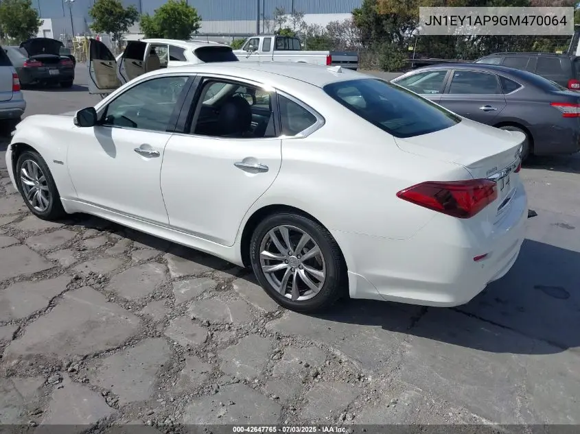 2016 Infiniti Q70H VIN: JN1EY1AP9GM470064 Lot: 42647765