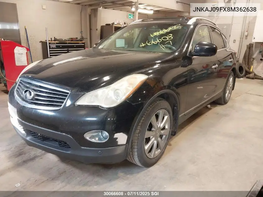 2008 Infiniti Ex35 Journey VIN: JNKAJ09FX8M362638 Lot: 30066608