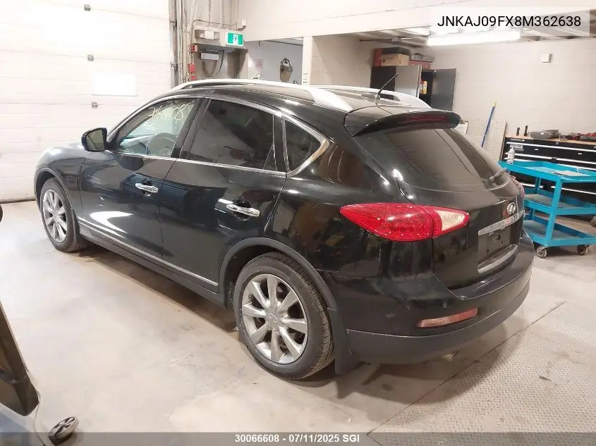 2008 Infiniti Ex35 Journey VIN: JNKAJ09FX8M362638 Lot: 30066608