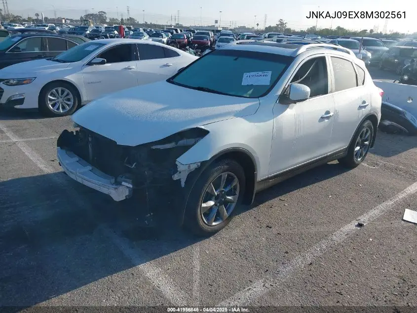 2008 Infiniti Ex35 Journey VIN: JNKAJ09EX8M302561 Lot: 41956846