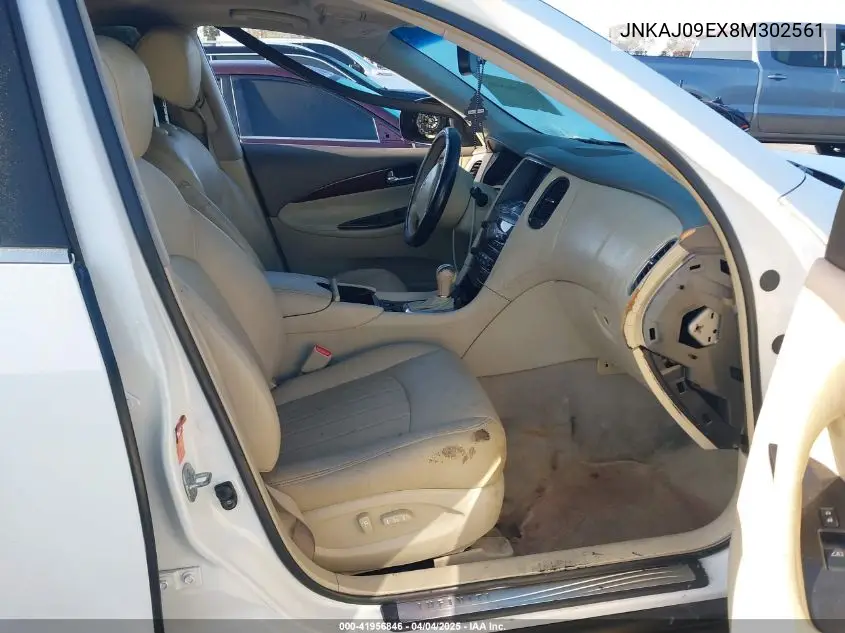 2008 Infiniti Ex35 Journey VIN: JNKAJ09EX8M302561 Lot: 41956846