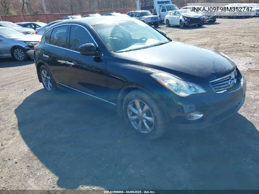 2008 Infiniti Ex35 Journey VIN: JNKAJ09F98M352747 Lot: 41989494
