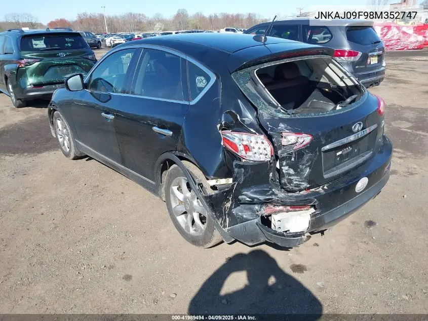 2008 Infiniti Ex35 Journey VIN: JNKAJ09F98M352747 Lot: 41989494