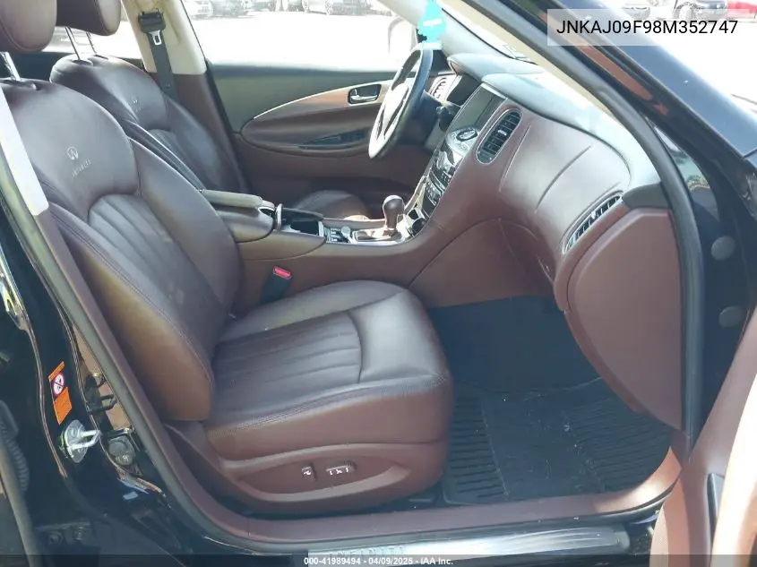2008 Infiniti Ex35 Journey VIN: JNKAJ09F98M352747 Lot: 41989494