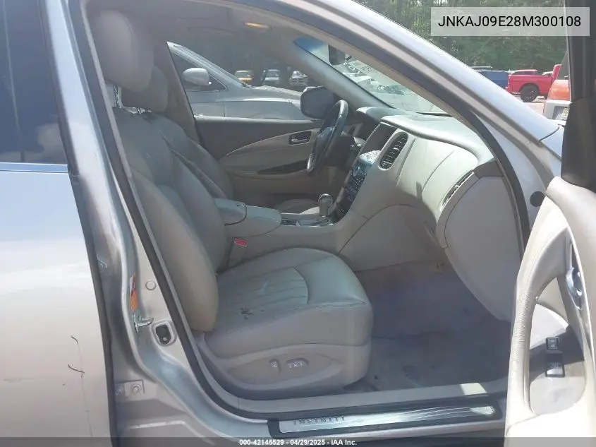2008 Infiniti Ex35 Journey VIN: JNKAJ09E28M300108 Lot: 42145529