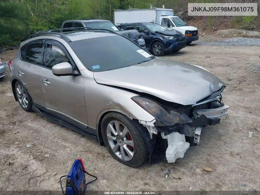 2008 Infiniti Ex35 Journey VIN: JNKAJ09F98M361075 Lot: 42145599