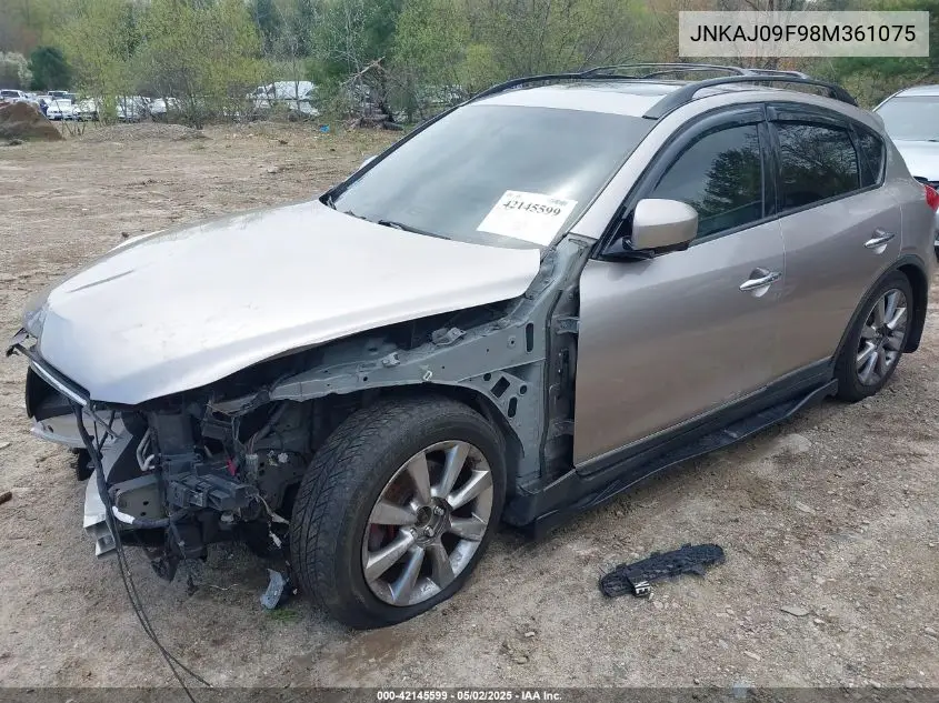 2008 Infiniti Ex35 Journey VIN: JNKAJ09F98M361075 Lot: 42145599