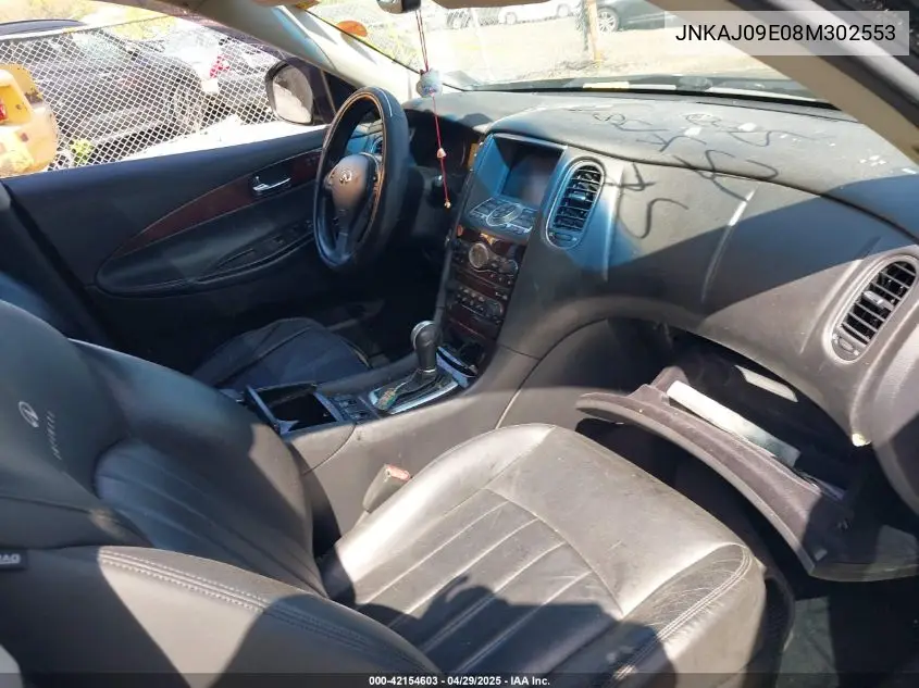 2008 Infiniti Ex35 Journey VIN: JNKAJ09E08M302553 Lot: 42154603