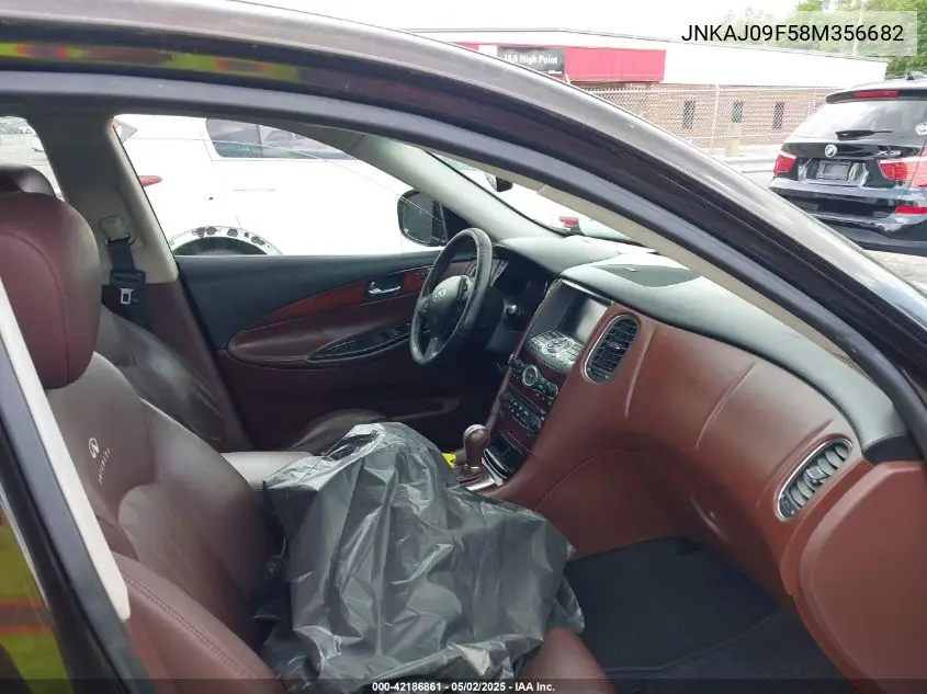2008 Infiniti Ex35 Journey VIN: JNKAJ09F58M356682 Lot: 42186861