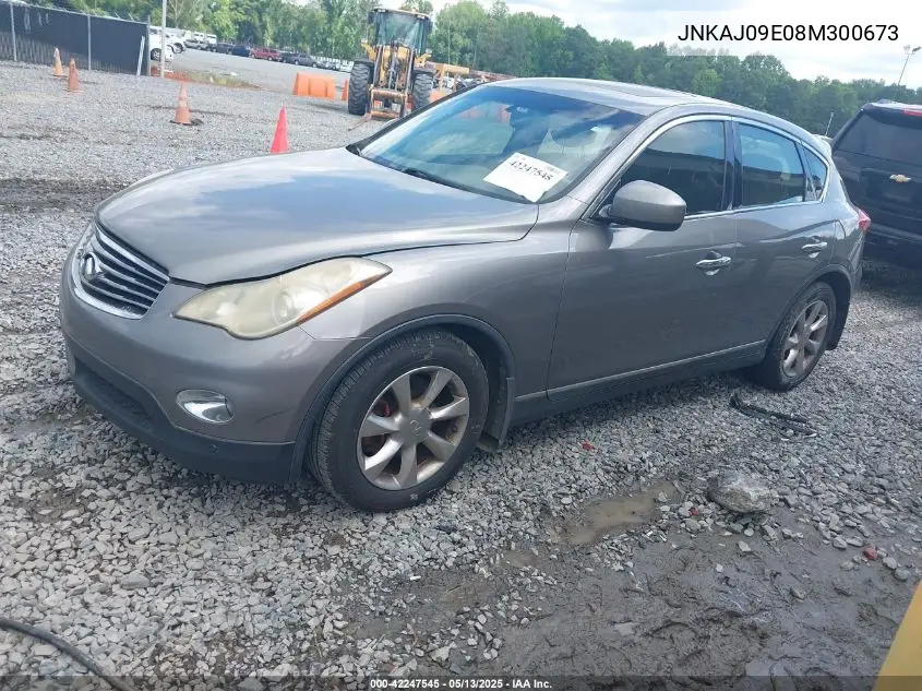 2008 Infiniti Ex35 Journey VIN: JNKAJ09E08M300673 Lot: 42247545