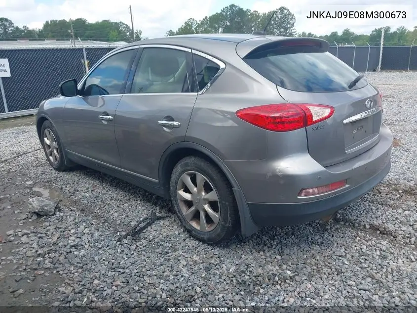 2008 Infiniti Ex35 Journey VIN: JNKAJ09E08M300673 Lot: 42247545