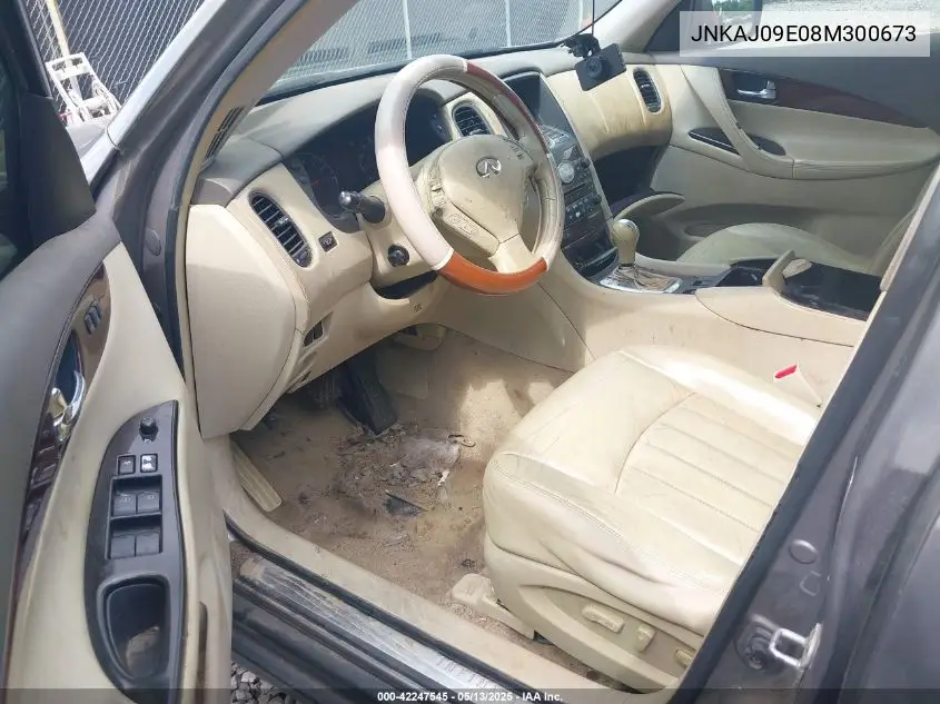 2008 Infiniti Ex35 Journey VIN: JNKAJ09E08M300673 Lot: 42247545