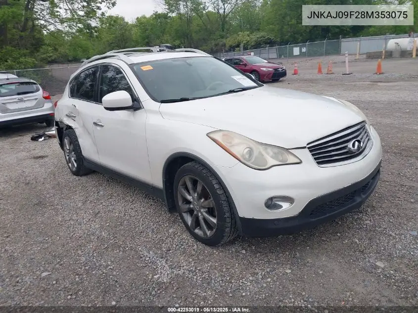 2008 Infiniti Ex35 Journey VIN: JNKAJ09F28M353075 Lot: 42253019