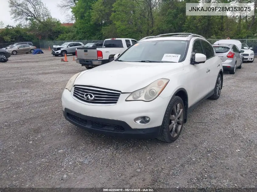 2008 Infiniti Ex35 Journey VIN: JNKAJ09F28M353075 Lot: 42253019