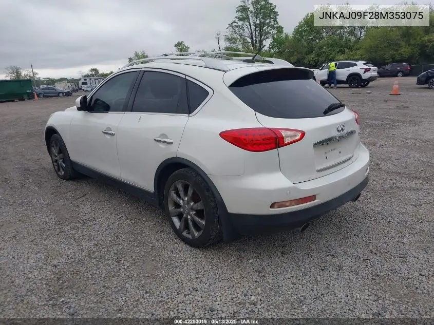 2008 Infiniti Ex35 Journey VIN: JNKAJ09F28M353075 Lot: 42253019
