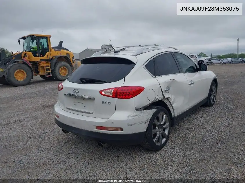2008 Infiniti Ex35 Journey VIN: JNKAJ09F28M353075 Lot: 42253019