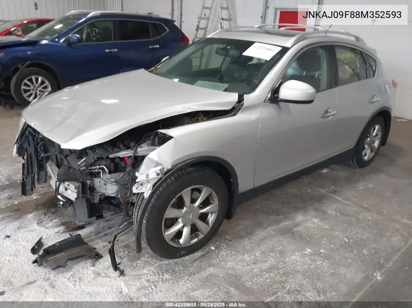 2008 Infiniti Ex35 Journey VIN: JNKAJ09F88M352593 Lot: 42359885