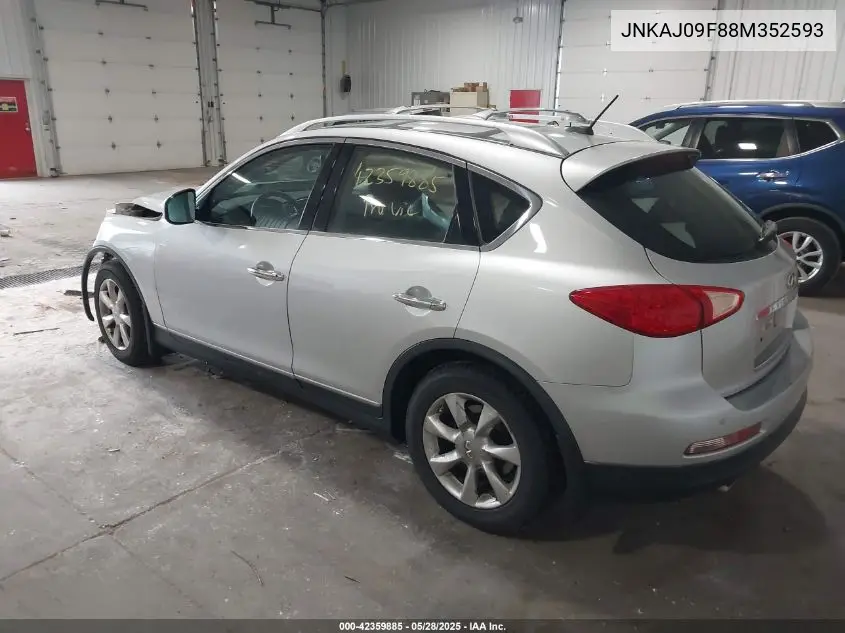 2008 Infiniti Ex35 Journey VIN: JNKAJ09F88M352593 Lot: 42359885