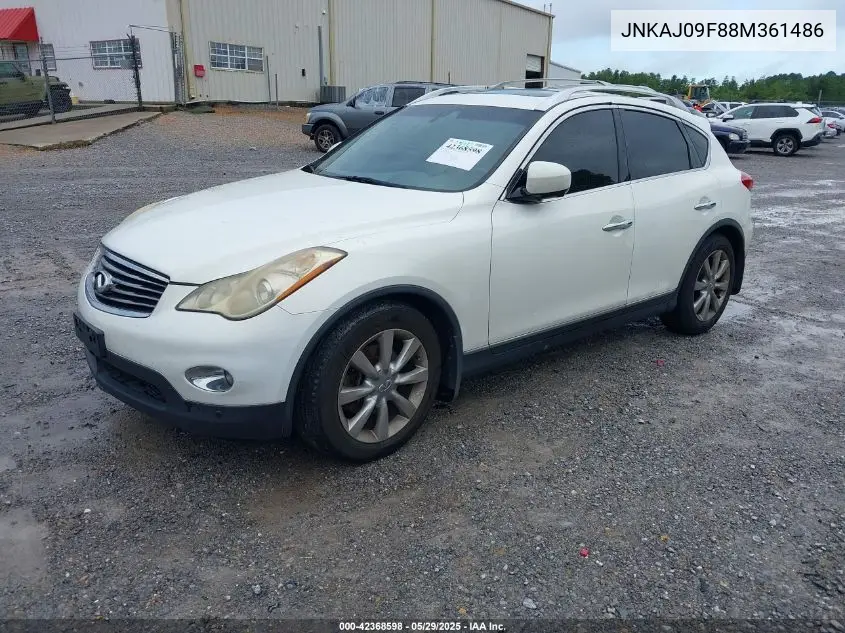 2008 Infiniti Ex35 Journey VIN: JNKAJ09F88M361486 Lot: 42368598