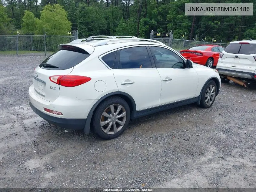 2008 Infiniti Ex35 Journey VIN: JNKAJ09F88M361486 Lot: 42368598