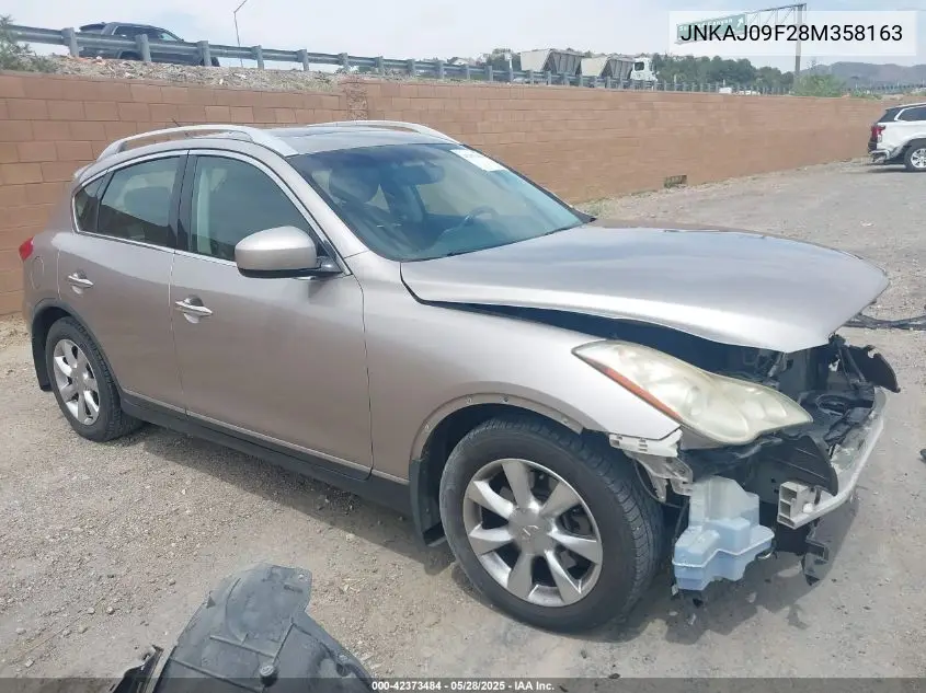 2008 Infiniti Ex35 Journey VIN: JNKAJ09F28M358163 Lot: 42373484