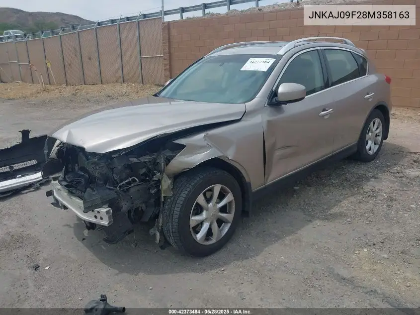 2008 Infiniti Ex35 Journey VIN: JNKAJ09F28M358163 Lot: 42373484