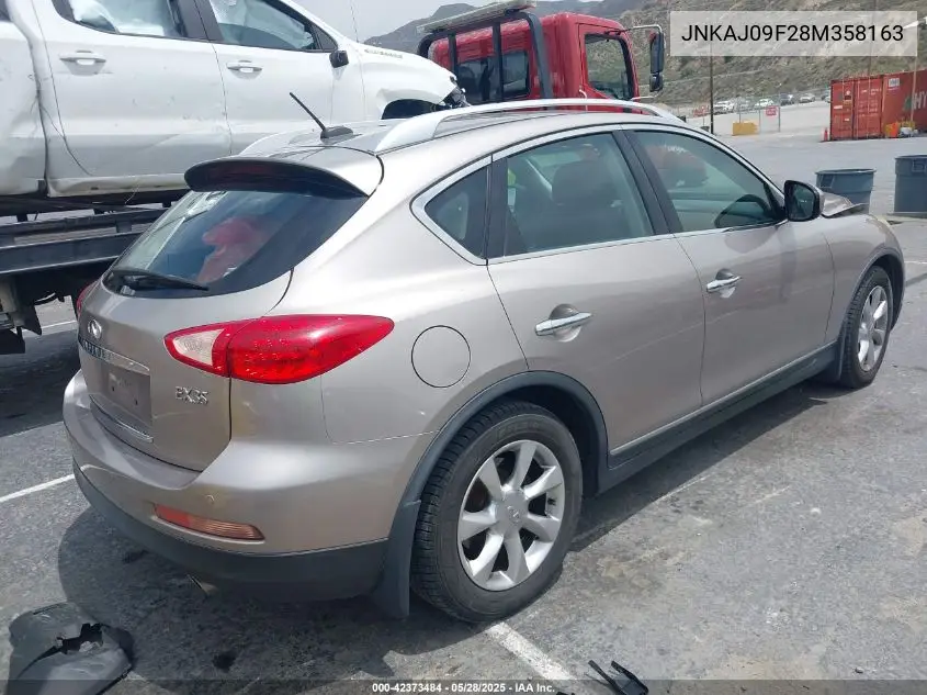 2008 Infiniti Ex35 Journey VIN: JNKAJ09F28M358163 Lot: 42373484