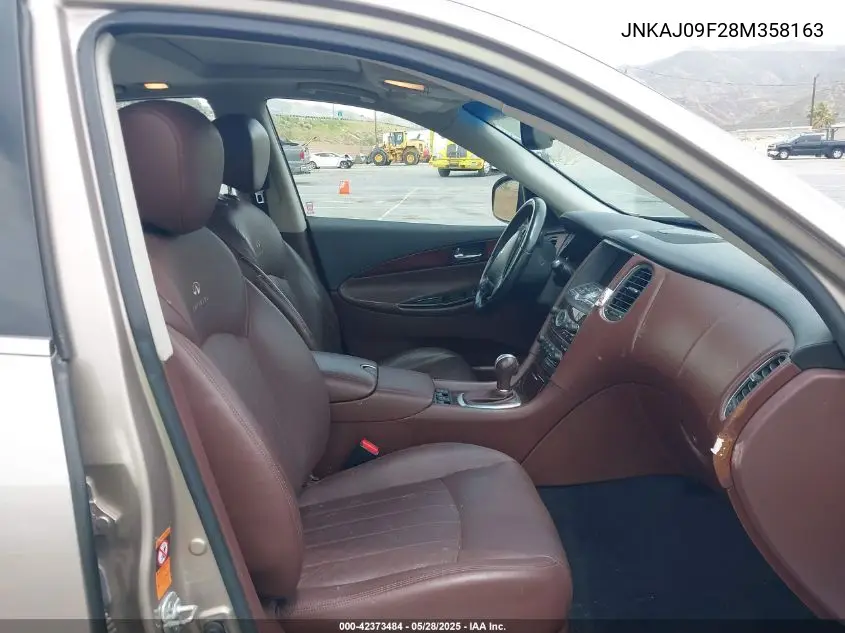 2008 Infiniti Ex35 Journey VIN: JNKAJ09F28M358163 Lot: 42373484