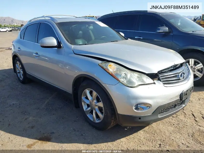 2008 Infiniti Ex35 Journey VIN: JNKAJ09F88M351489 Lot: 42511473