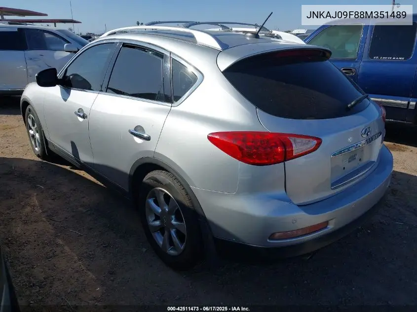 2008 Infiniti Ex35 Journey VIN: JNKAJ09F88M351489 Lot: 42511473