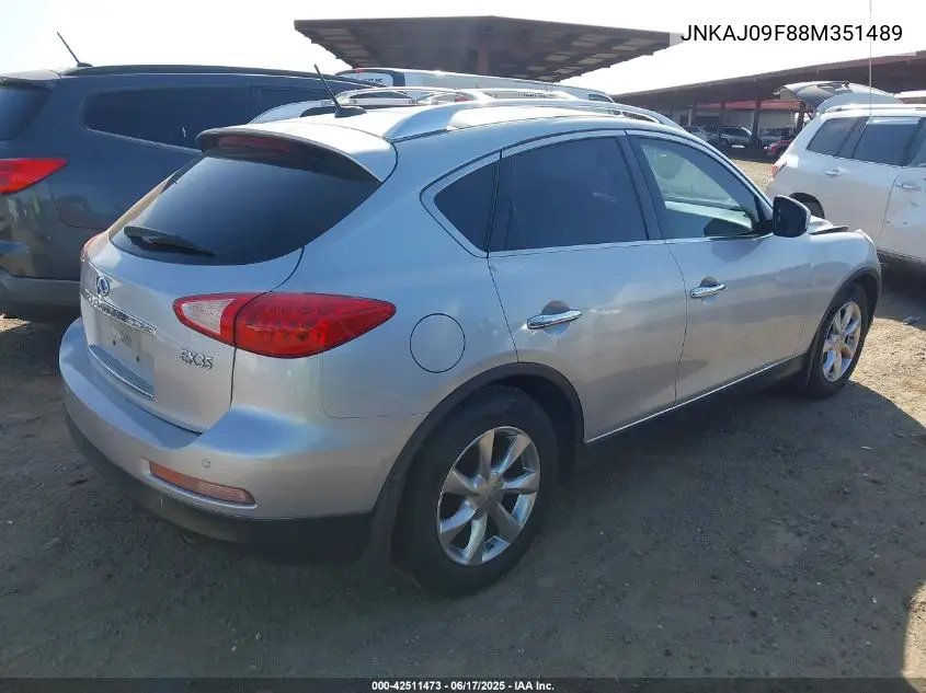2008 Infiniti Ex35 Journey VIN: JNKAJ09F88M351489 Lot: 42511473