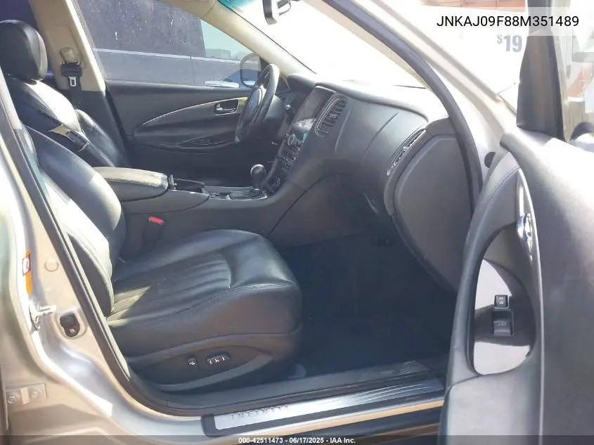 2008 Infiniti Ex35 Journey VIN: JNKAJ09F88M351489 Lot: 42511473