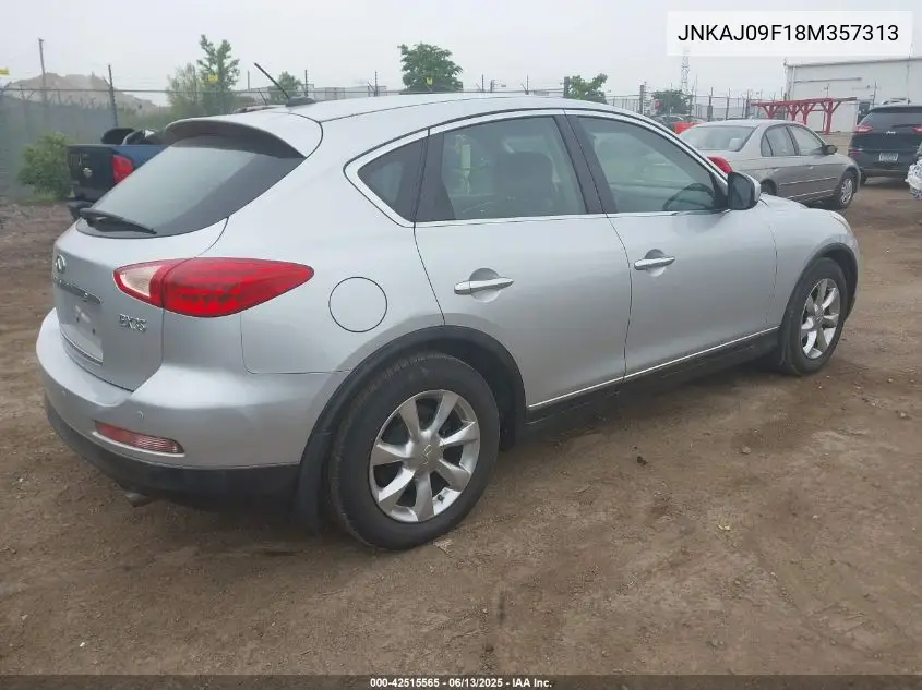 2008 Infiniti Ex35 Journey VIN: JNKAJ09F18M357313 Lot: 42515565