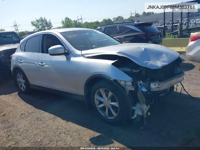 2008 Infiniti Ex35 Journey VIN: JNKAJ09F88M353761 Lot: 42544836