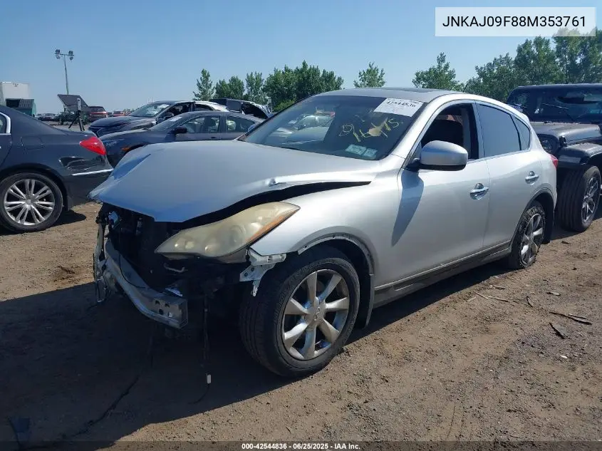2008 Infiniti Ex35 Journey VIN: JNKAJ09F88M353761 Lot: 42544836