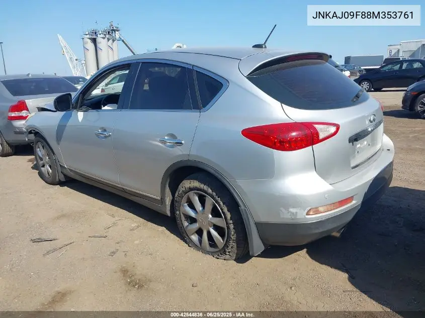 2008 Infiniti Ex35 Journey VIN: JNKAJ09F88M353761 Lot: 42544836