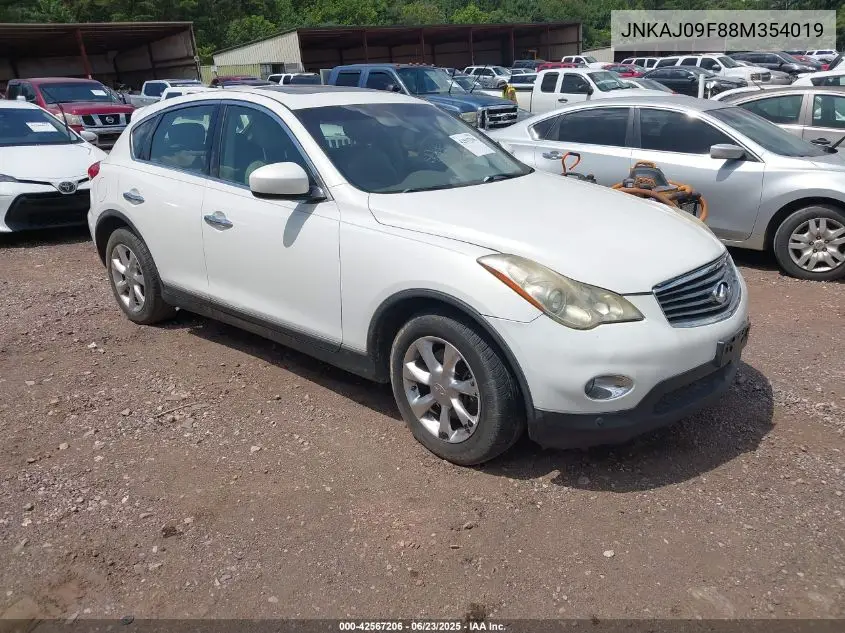 2008 Infiniti Ex35 Journey VIN: JNKAJ09F88M354019 Lot: 42567206