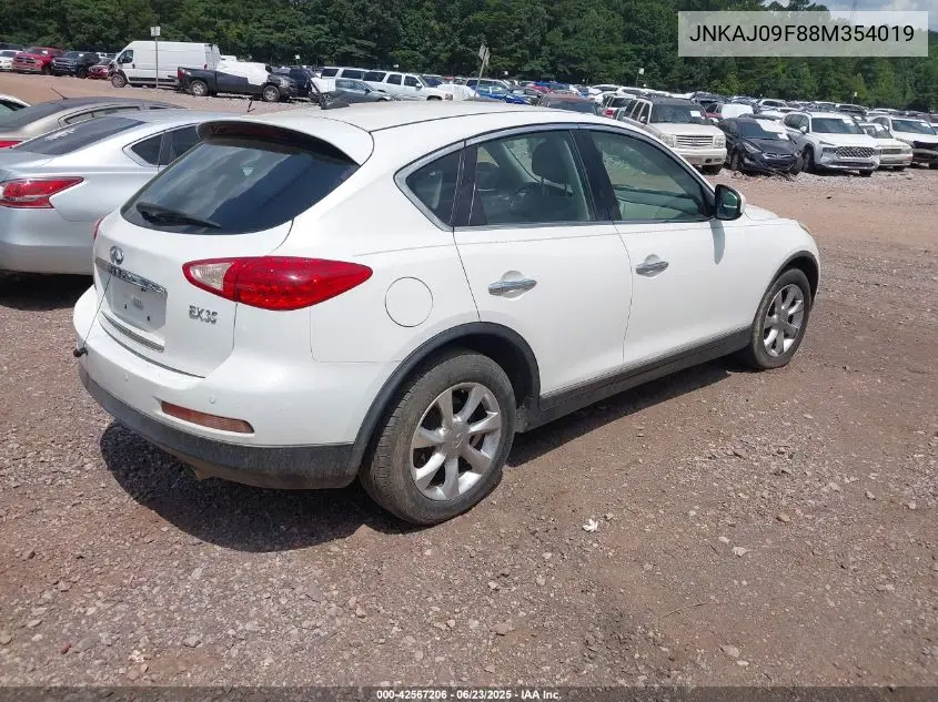 2008 Infiniti Ex35 Journey VIN: JNKAJ09F88M354019 Lot: 42567206