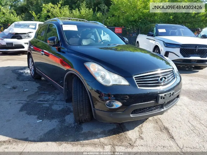 2008 Infiniti Ex35 Journey VIN: JNKAJ09E48M302426 Lot: 42653358